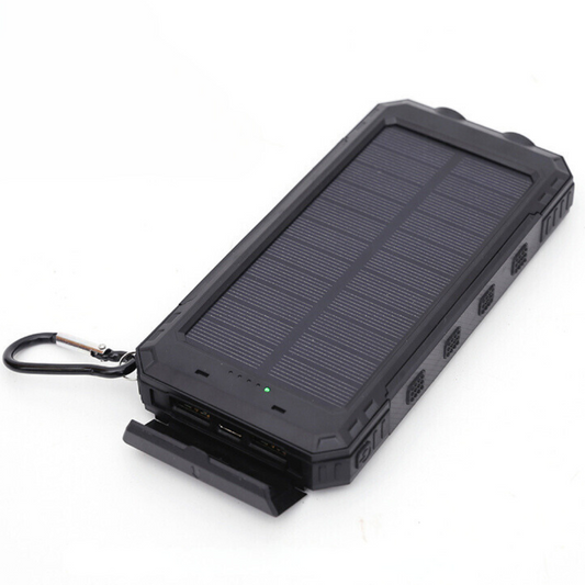 SolarPower Pro ® - Chargeur solaire portable 50 000 mAh, compatible avec iOS et Android, charge rapide, USB-A et USB-C