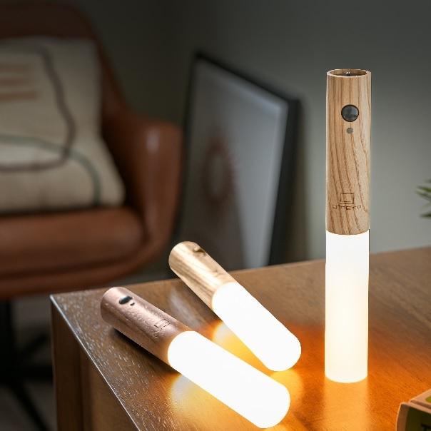 Woodlamp, avec capteur de mouvement