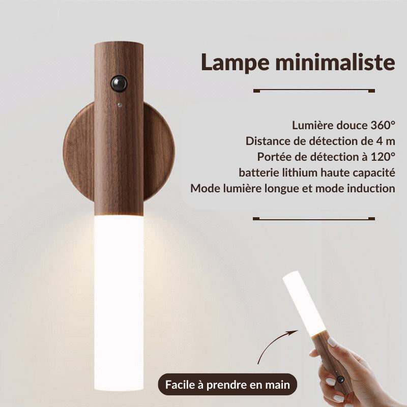 Woodlamp, avec capteur de mouvement