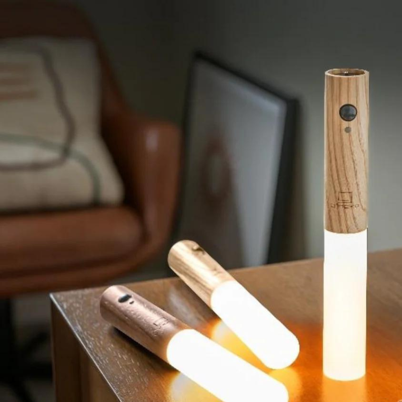 Woodlamp, avec capteur de mouvement