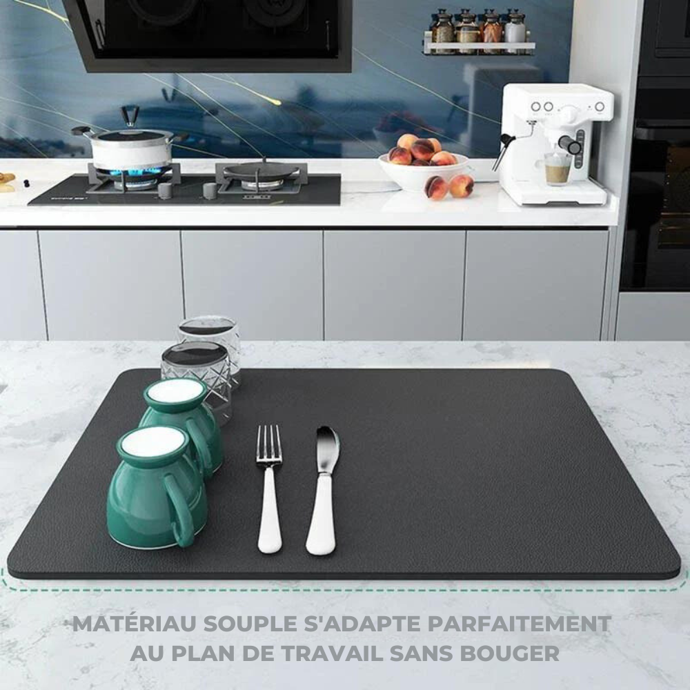 CuisineSec, le tapis absorbant qui simplifie votre quotidien