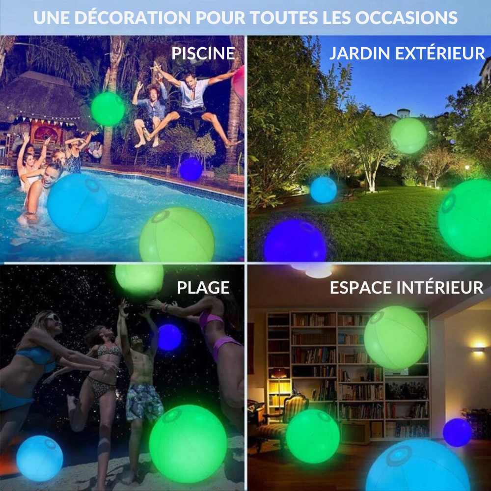 LumiBalle, waterdicht met geïntegreerd LED-licht