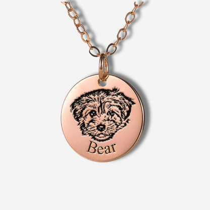 Collier Portrait d'Animal