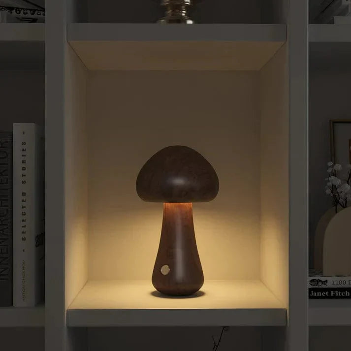 Champi'Lampe en Bois